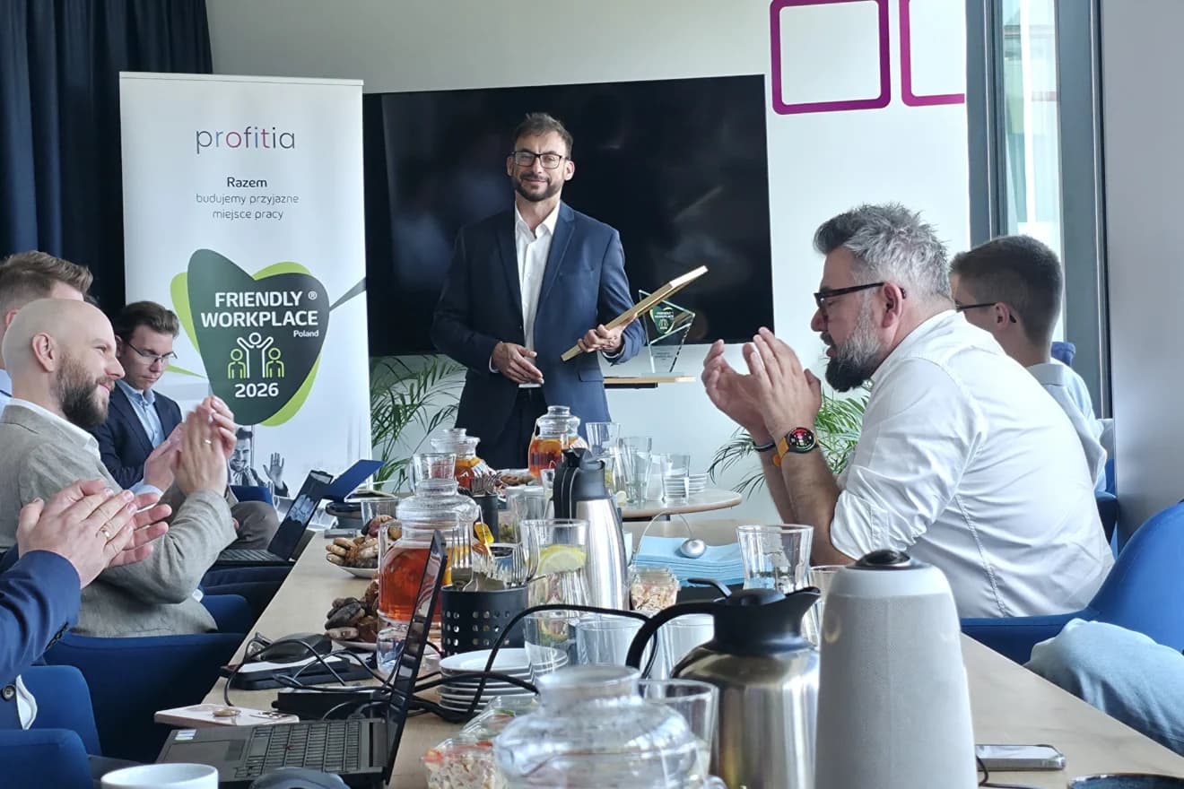 Zespół Profitia z nagrodą Friendly Workplace 2026